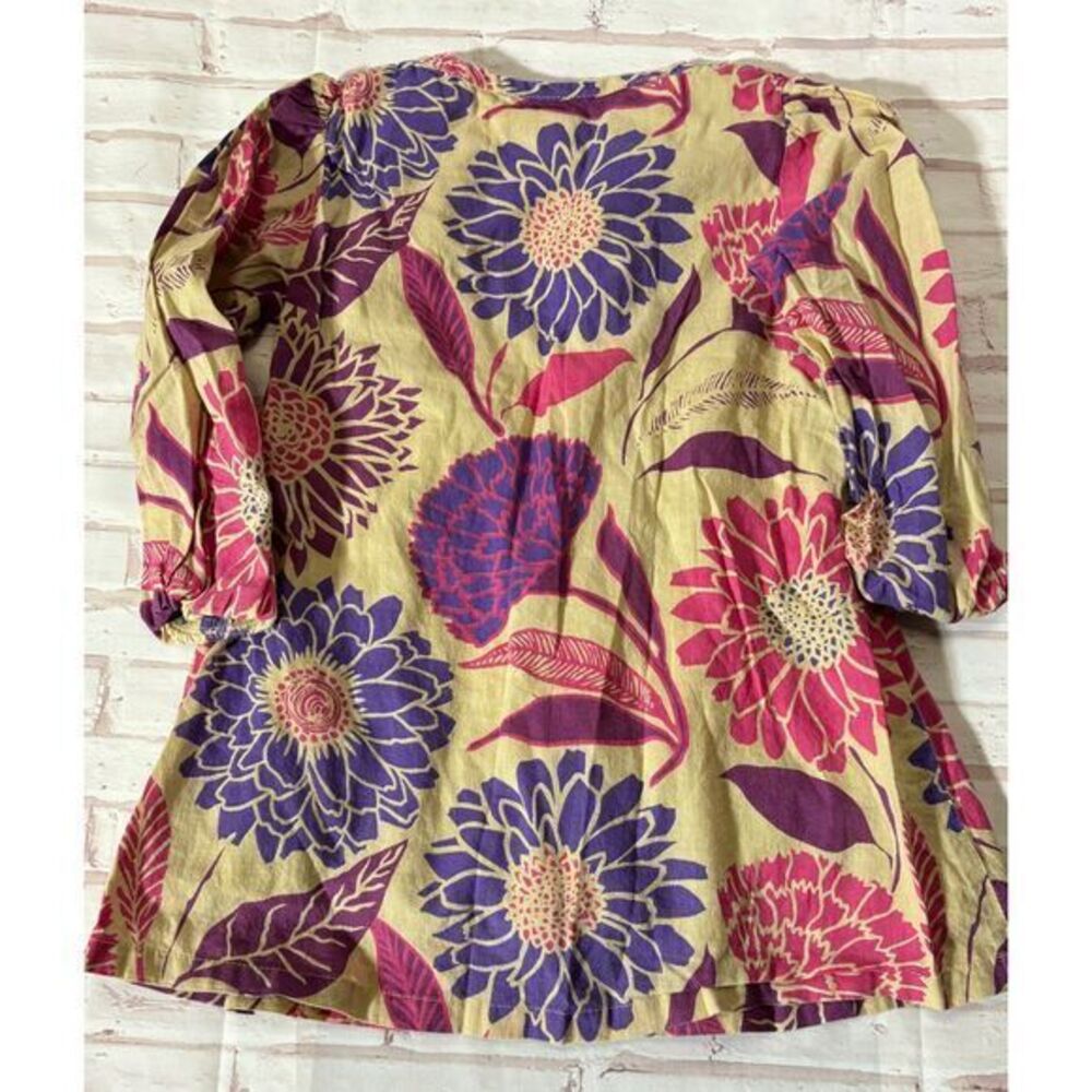 Masala Baby Floral Print Boho Cotton Tunic dress Purple Pink Indian 18-24 mths - Picture 6 of 6